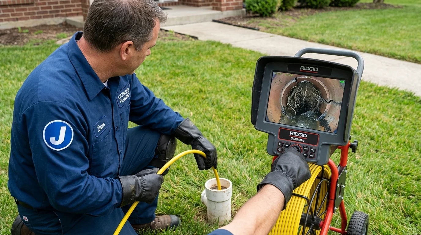 Sewer camera inspection being performed by Johns Plumbing LLC in Rio Hondo